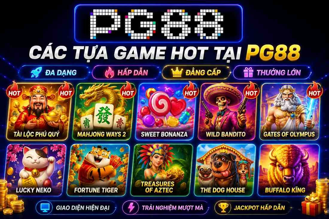 Các tựa game hot tại nổ hũ PG88 Các tựa game hot tại nổ hũ PG88
