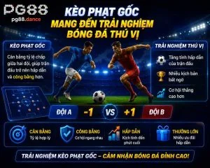 Kèo phạt góc PG88 mang đến trải nghiệm cá cược bóng đá trực tuyến thú vị với tỷ lệ minh bạch và nhiều lựa chọn.