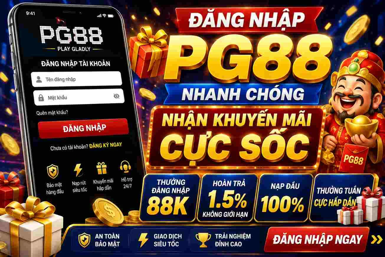Đăng nhập PG88 nhanh chóng nhận khuyến mãi cực sốc Đăng nhập PG88 nhanh chóng nhận khuyến mãi cực sốc